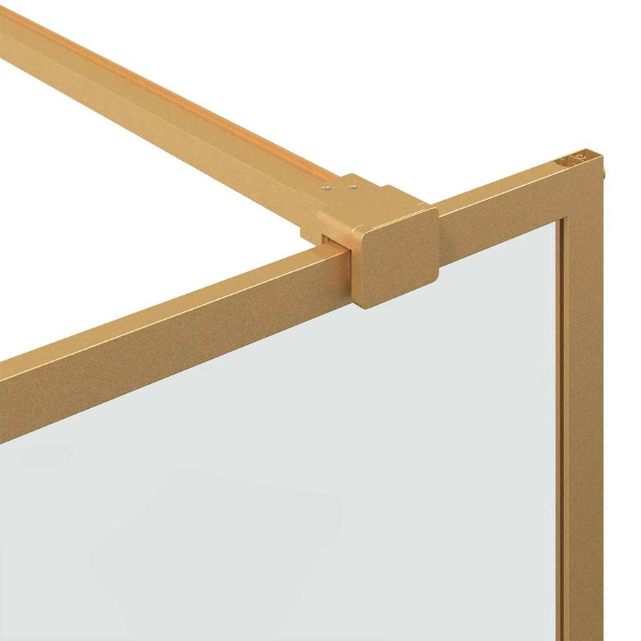 Inloop Douche Wand Goud 80 x 195 cm gehard glas