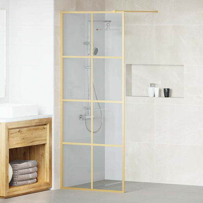 Inloop Douche Wand Goud 80 x 195 cm gehard glas
