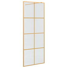 Inloop Douche Wand Goud 80 x 195 cm gehard glas