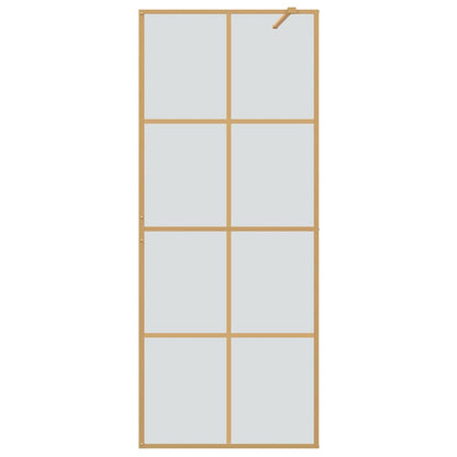 Inloop Douche Wand Goud 80 x 195 cm gehard glas