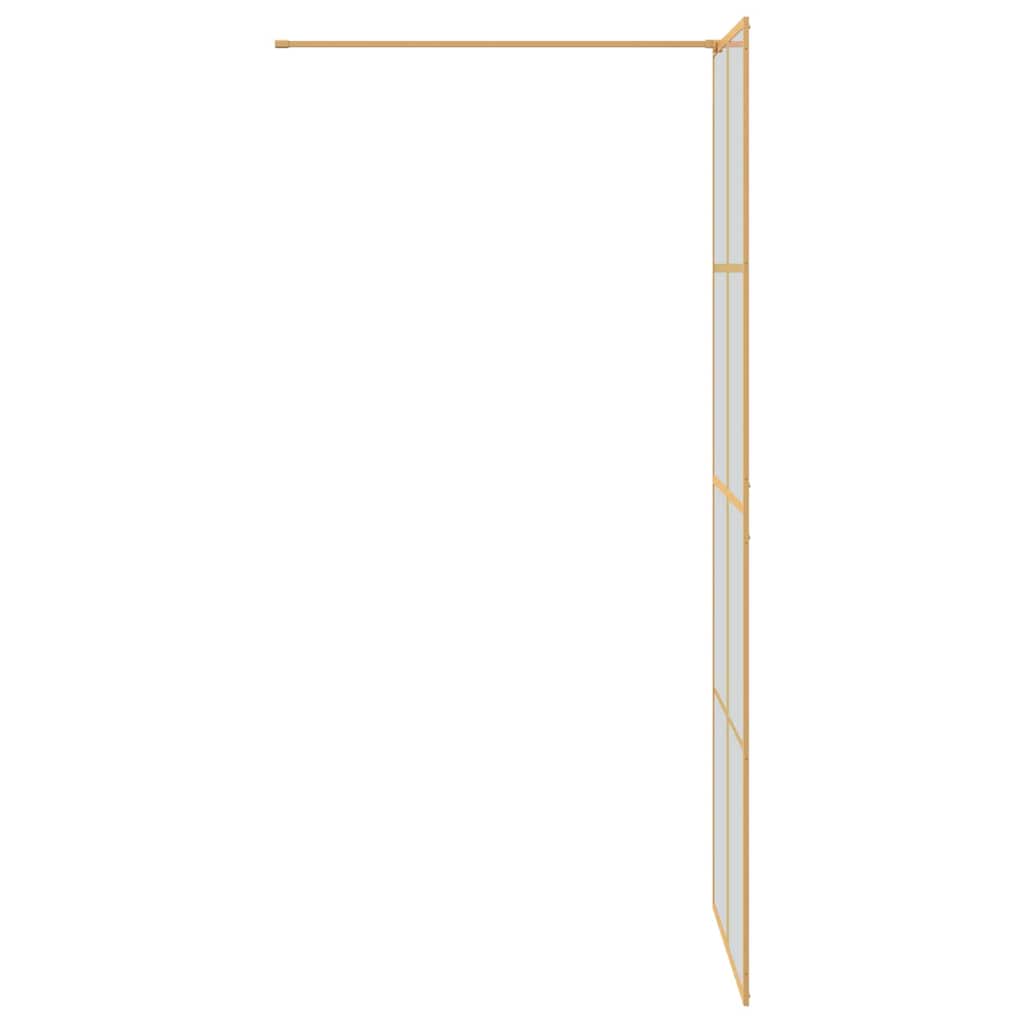 Inloop Douche Wand Goud 80 x 195 cm gehard glas