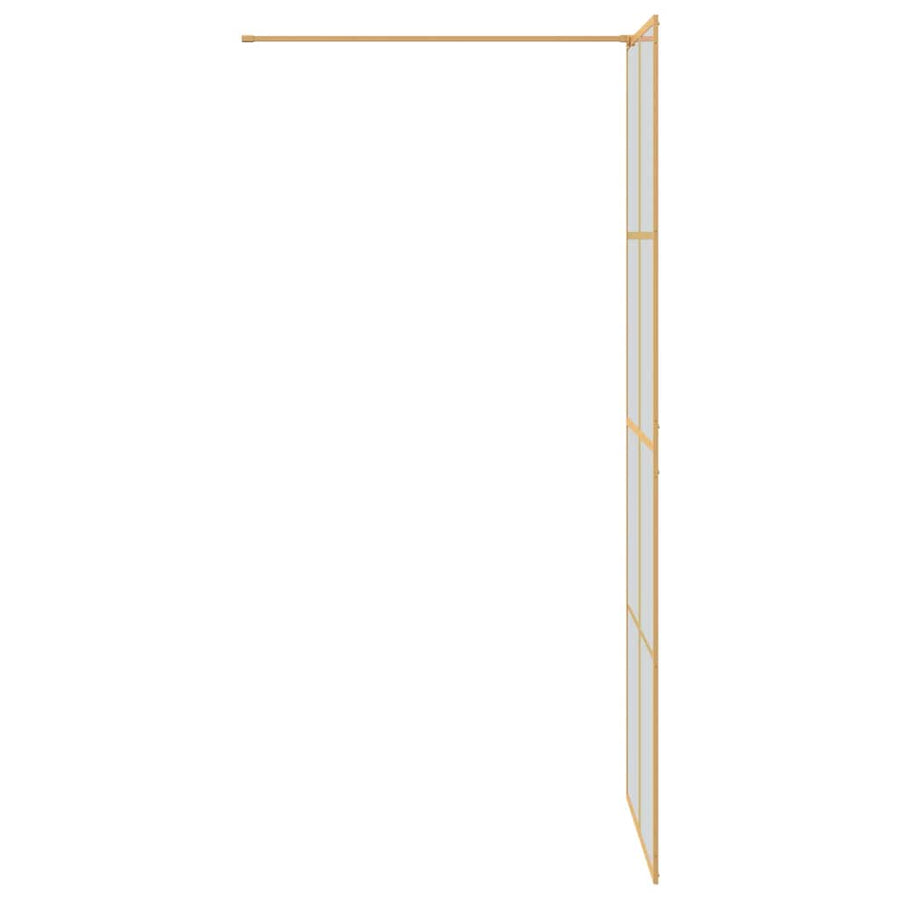 Inloop Douche Wand Goud 80 x 195 cm gehard glas