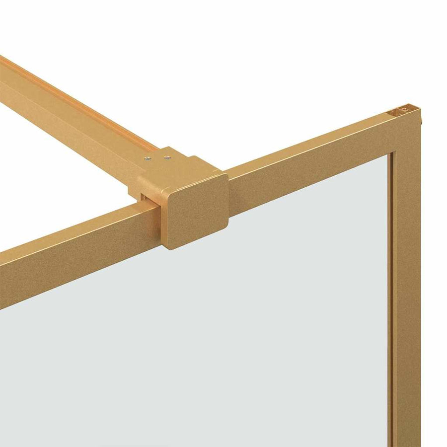 Inloop Douche Wand Goud 90 x 195 cm gehard glas