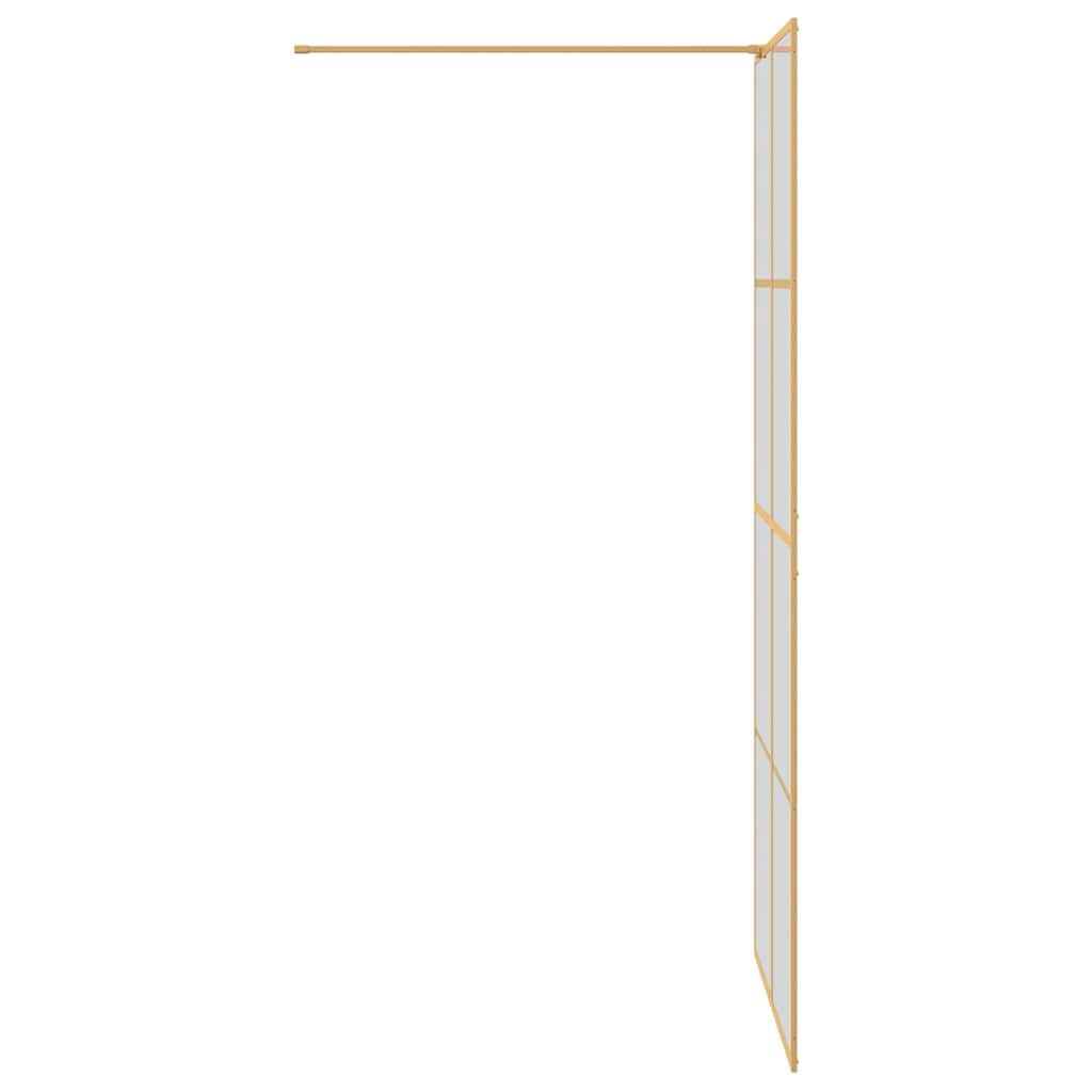 Inloop Douche Wand Goud 90 x 195 cm gehard glas