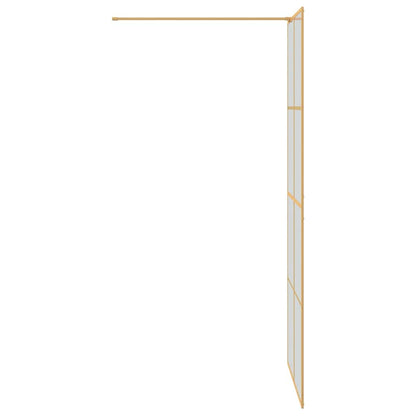 Inloop Douche Wand Goud 90 x 195 cm gehard glas
