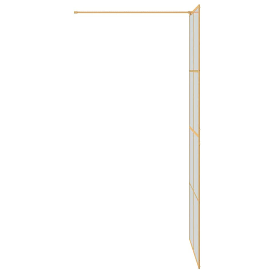 Inloop Douche Wand Goud 90 x 195 cm gehard glas