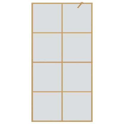Inloop Douche Wand Goud 100 x 195 cm gehard glas