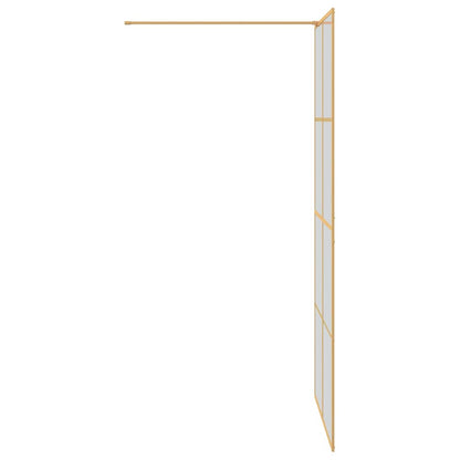 Inloop Douche Wand Goud 100 x 195 cm gehard glas