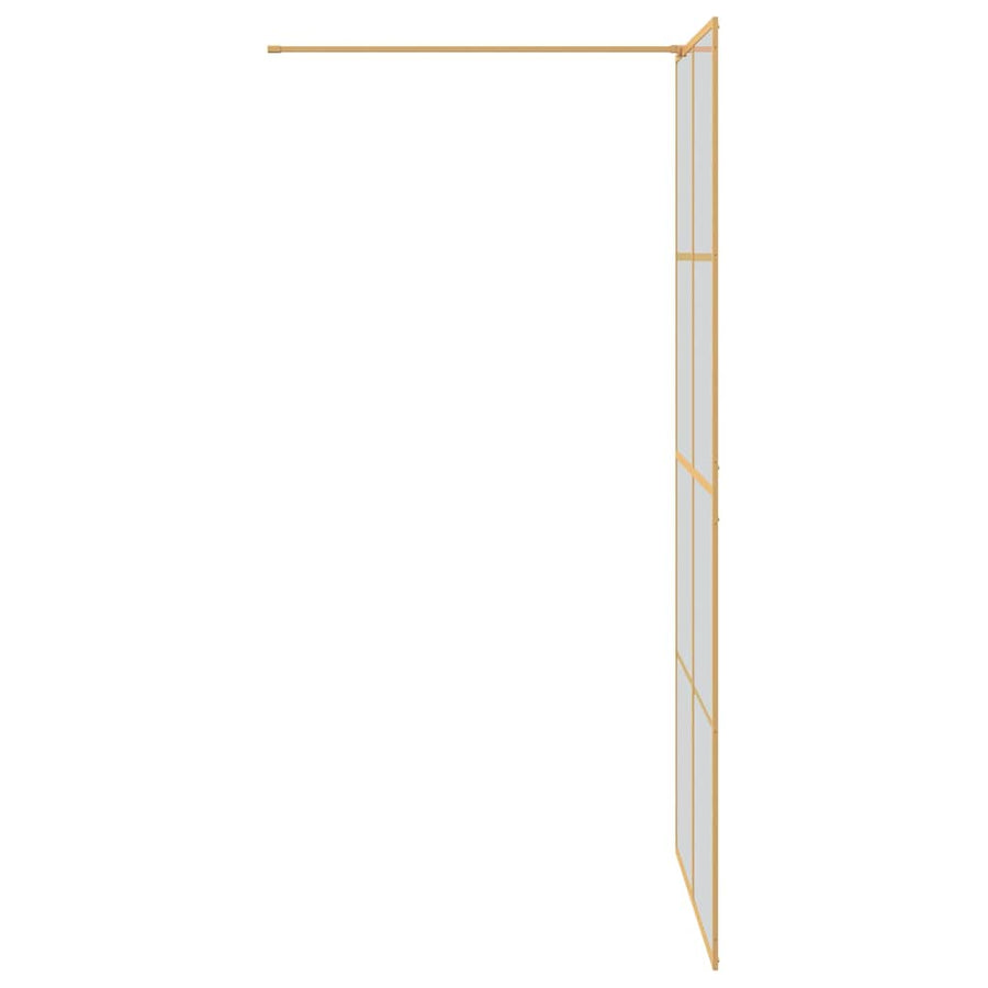Inloop Douche Wand Goud 100 x 195 cm gehard glas