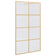 Inloop Douche Wand Goud 115 x 195 cm gehard glas