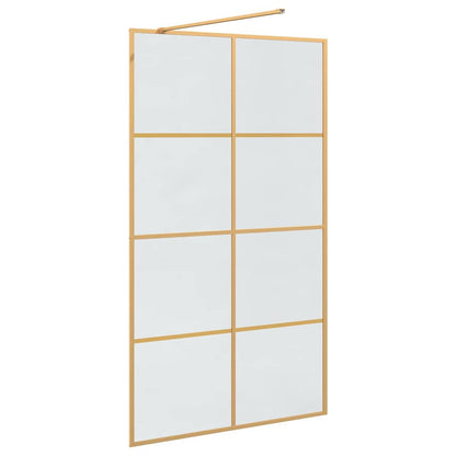 Inloop Douche Wand Goud 115 x 195 cm gehard glas