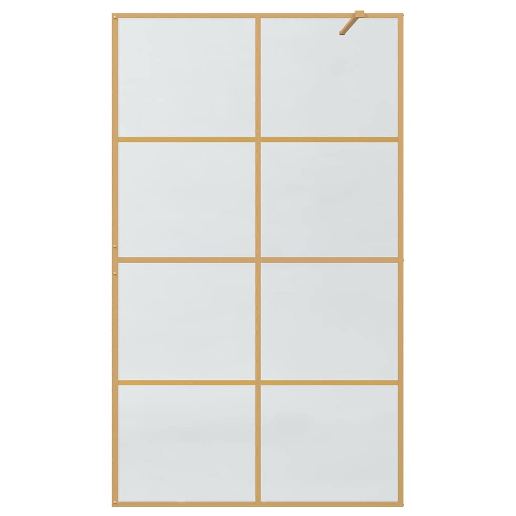 Inloop Douche Wand Goud 115 x 195 cm gehard glas
