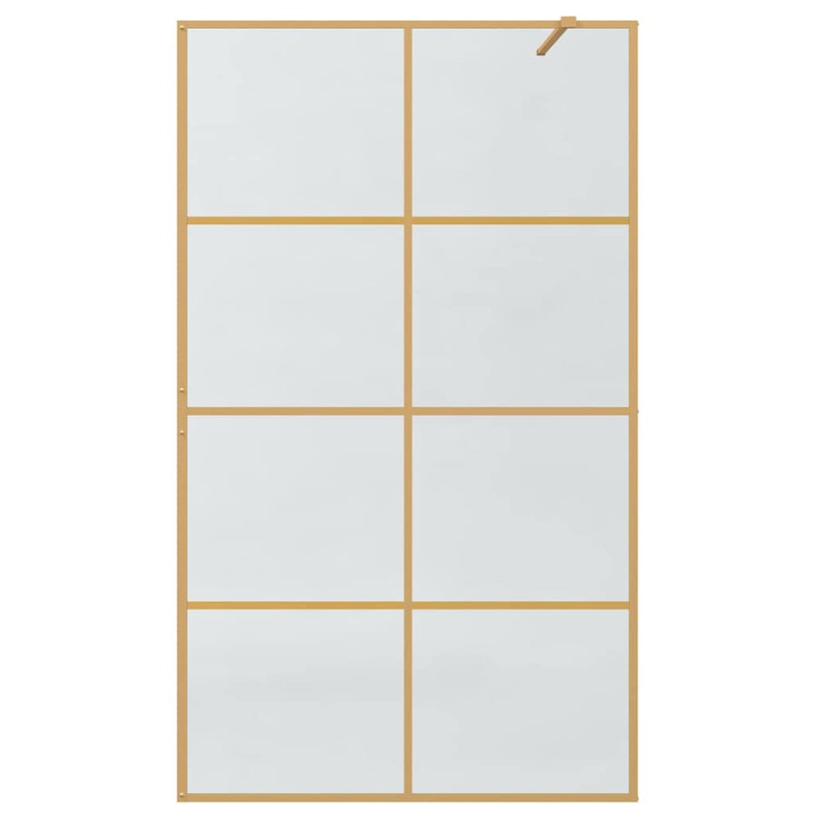 Inloop Douche Wand Goud 115 x 195 cm gehard glas