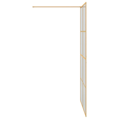 Inloop Douche Wand Goud 115 x 195 cm gehard glas