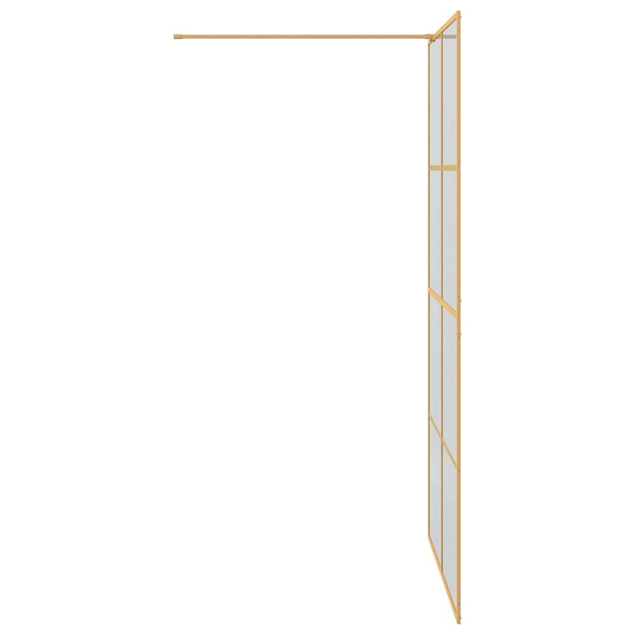 Inloop Douche Wand Goud 115 x 195 cm gehard glas