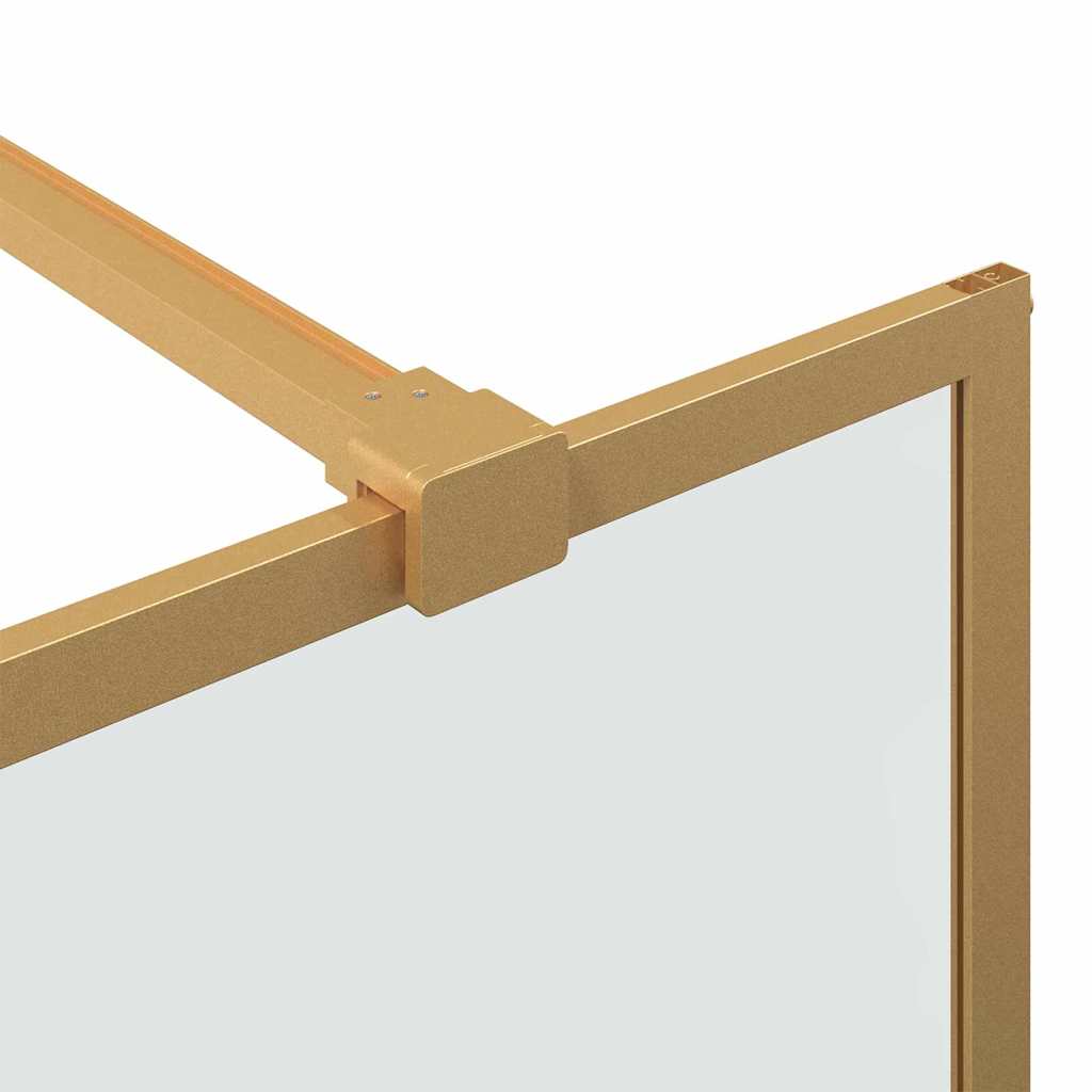 Inloop Douche Wand Goud 140 x 195 cm gehard glas