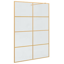Inloop Douche Wand Goud 140 x 195 cm gehard glas