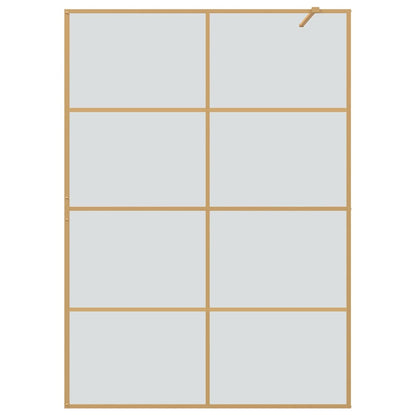 Inloop Douche Wand Goud 140 x 195 cm gehard glas