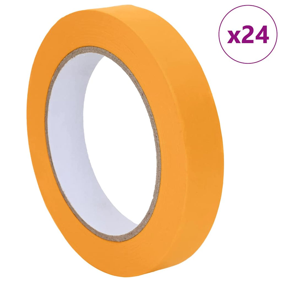 Verf Maskertapes 24 pcs Geel 19mm x 50m Papier