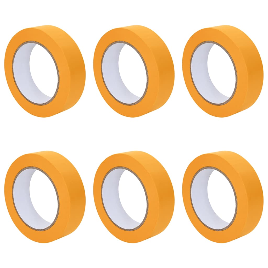 Verf Maskertapes 6 pcs Geel 25mm x 50m Papier