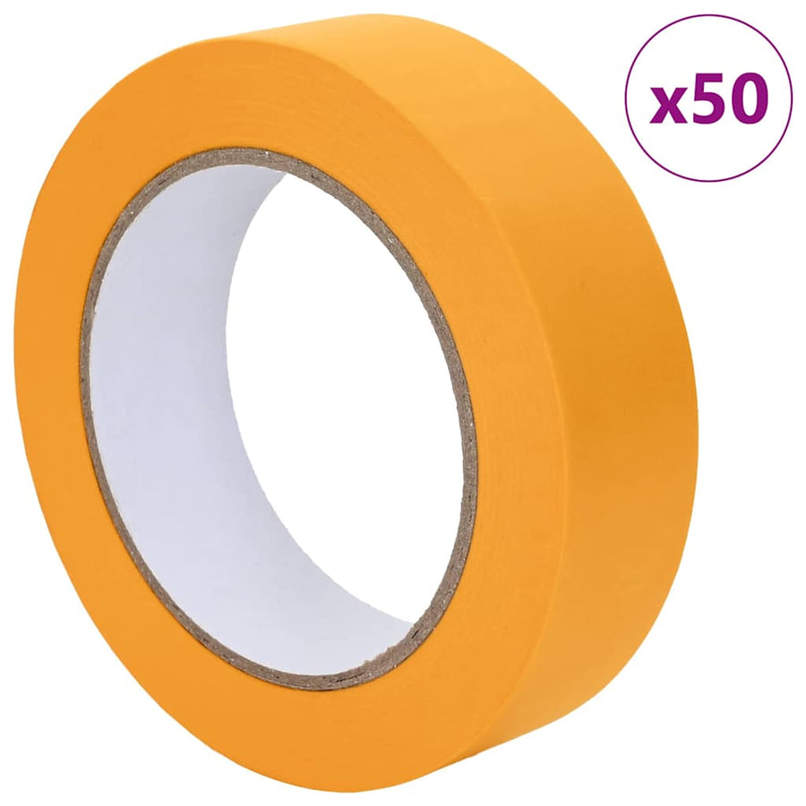 Verf Maskertapes 50 pcs Geel 25mm x 50m Papier