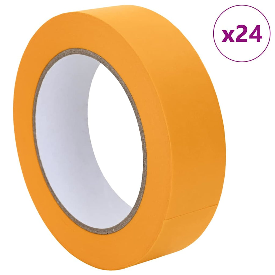 Verf Maskertapes 24 pcs Geel 30mm x 50m Papier