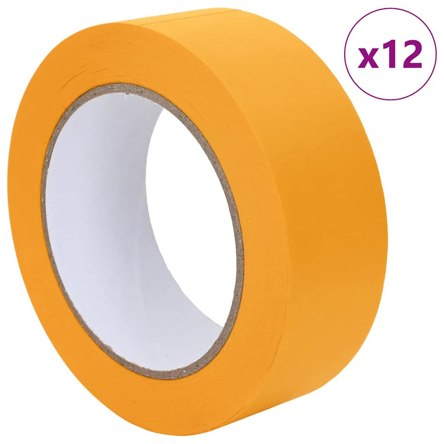Verf Maskertapes 12 pcs Geel 38mm x 50m Papier