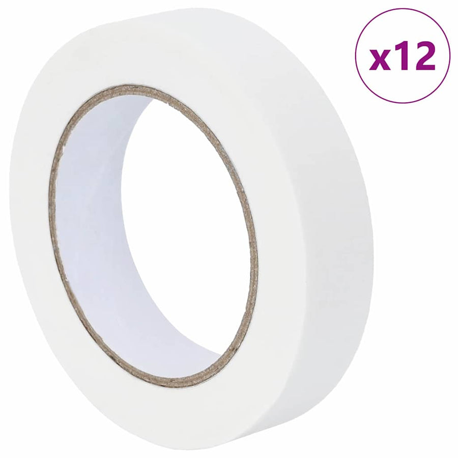 Verf Maskertapes 12 pcs Wit 25mm x 50m Papier