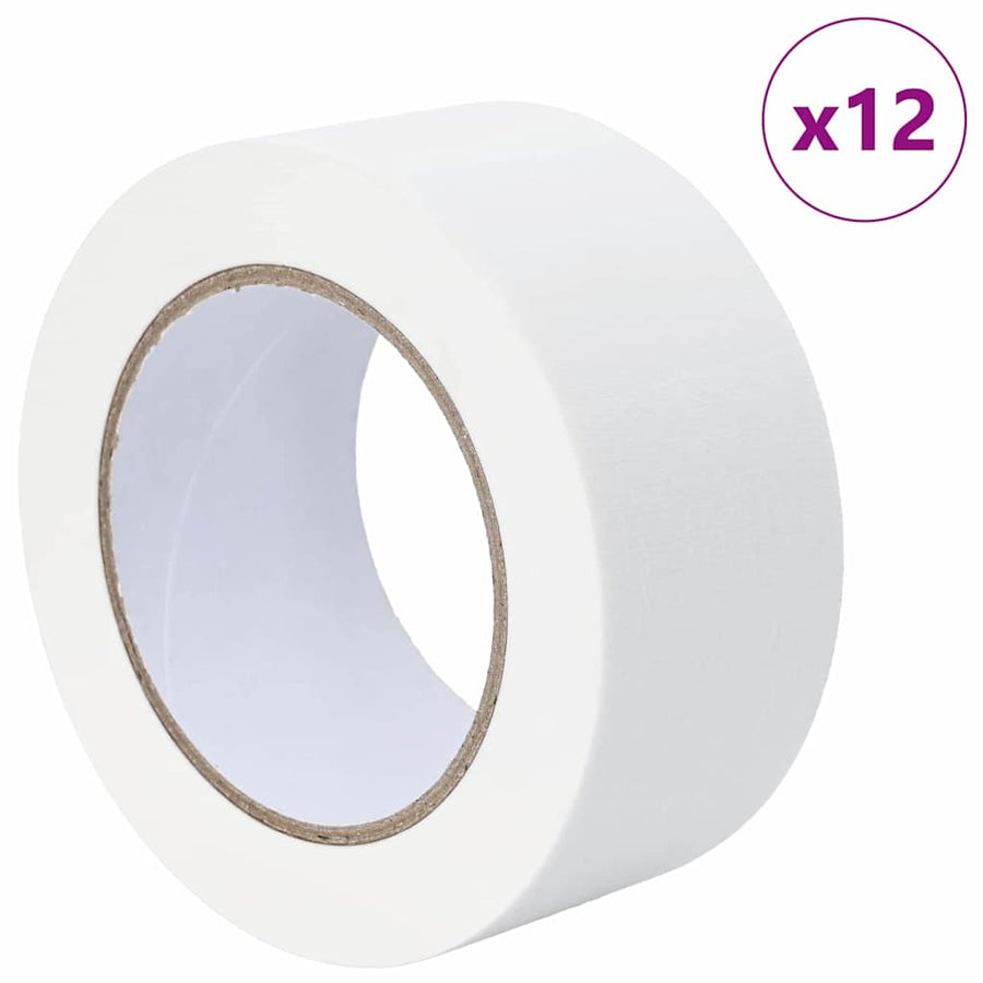 Verf Maskertapes 12 pcs Wit 50mm x 50m Papier