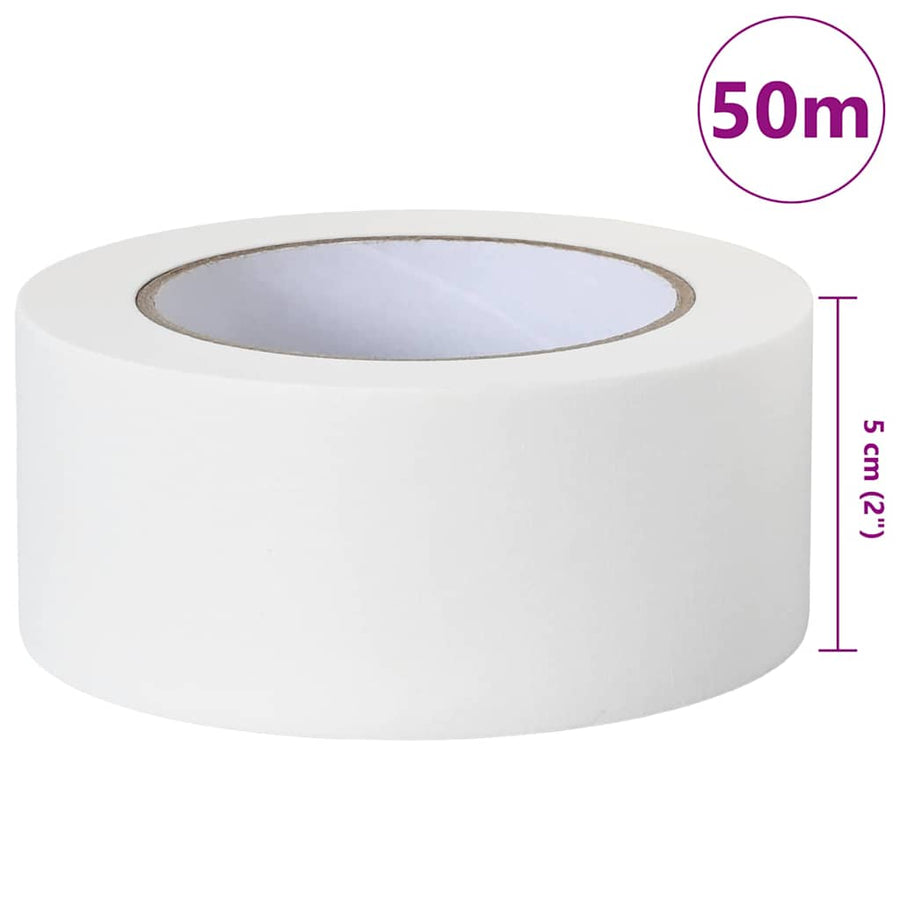 Verf Maskertapes 12 pcs Wit 50mm x 50m Papier