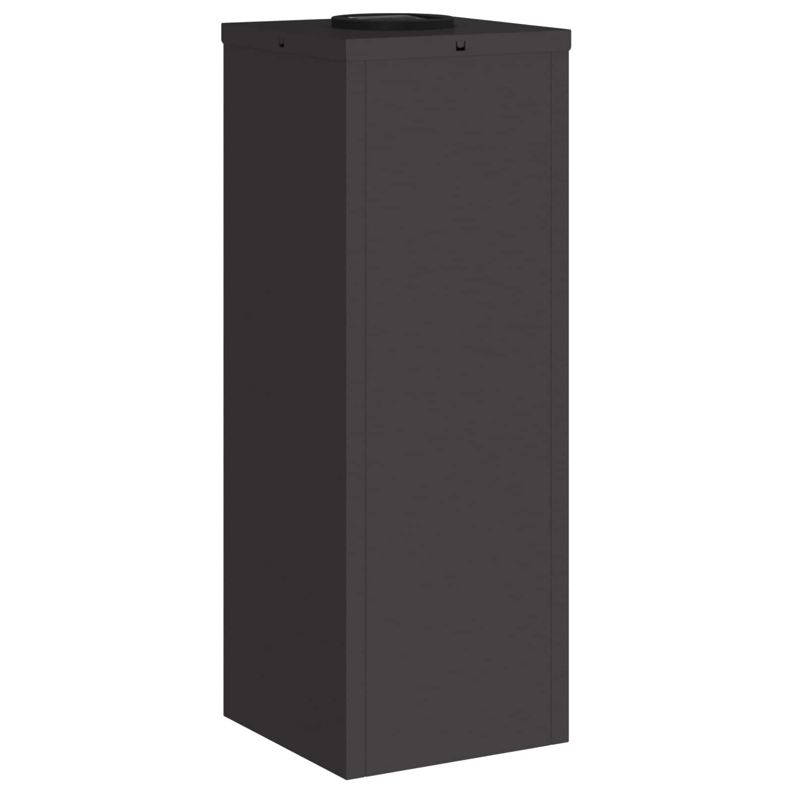 Zonne LED Padverlichting 2 pcs Zwart Koudgewalst staal
