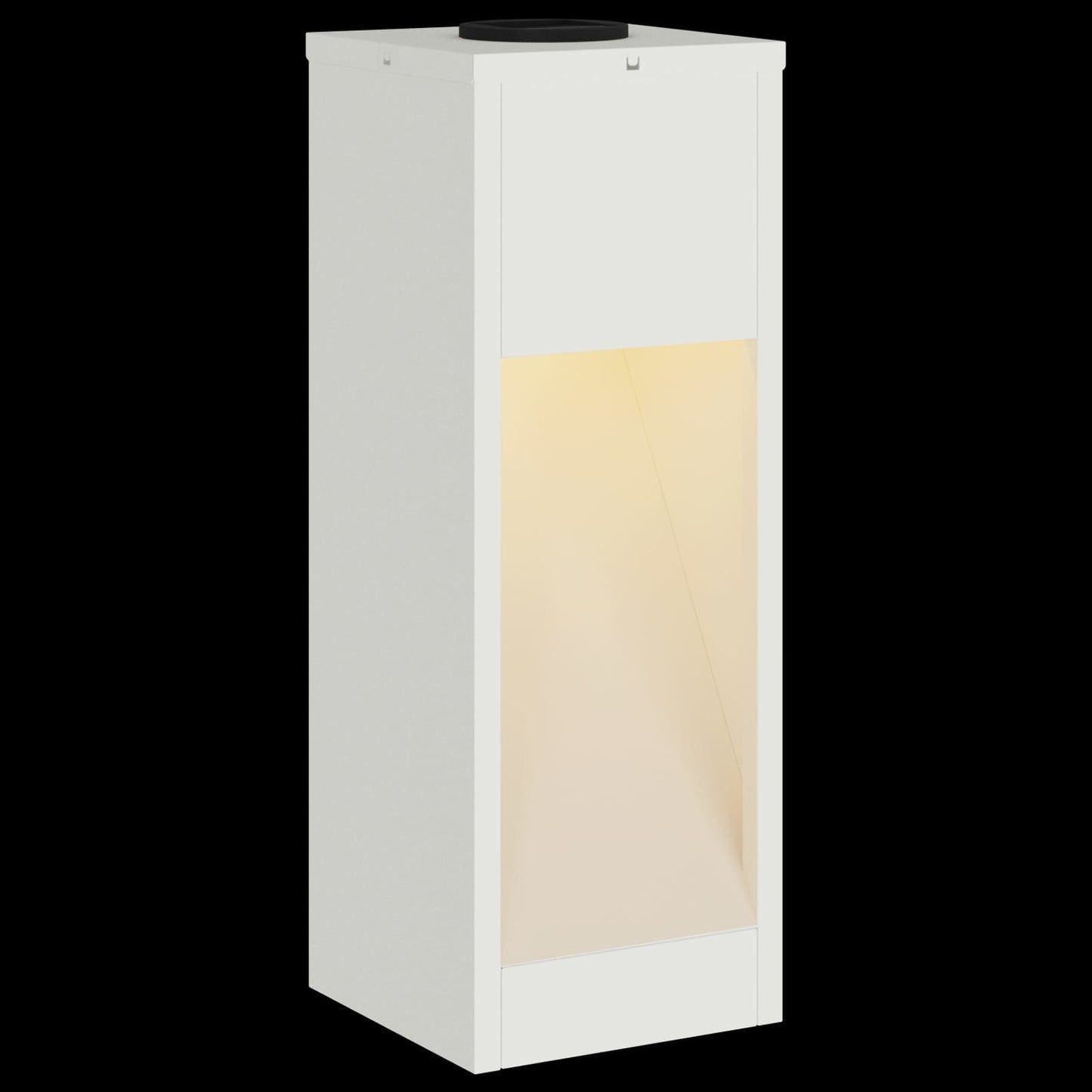 Zonne LED Padverlichting 2 pcs Wit Koudgewalst staal