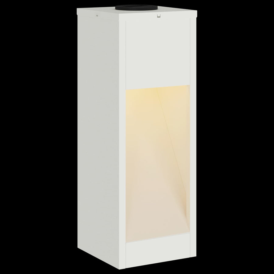 Zonne LED Padverlichting 2 pcs Wit Koudgewalst staal