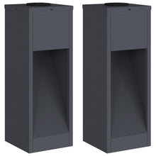 Zonne LED Padverlichting 2 pcs Antraciet Koudgewalst staal