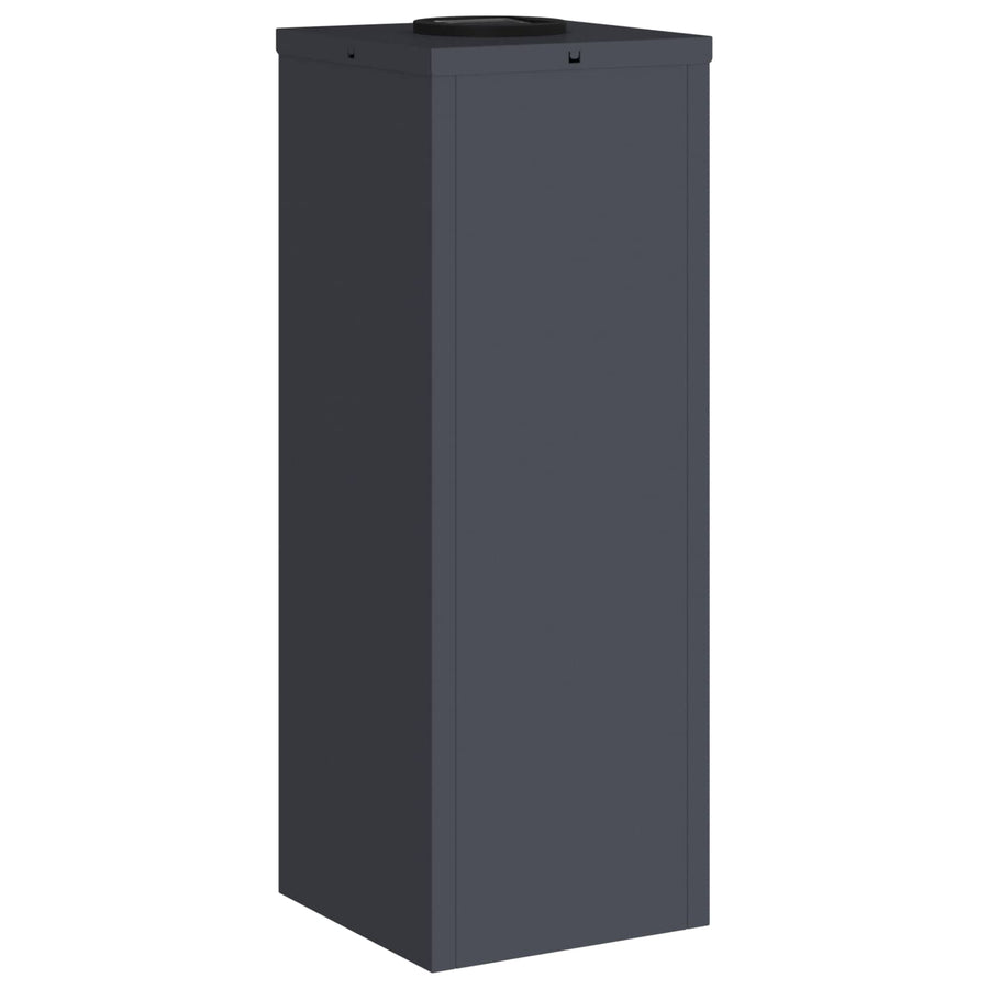 Zonne LED Padverlichting 2 pcs Antraciet Koudgewalst staal
