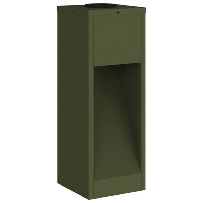 Zonne LED Padverlichting 2 pcs Olijf Groen Koudgewalst staal