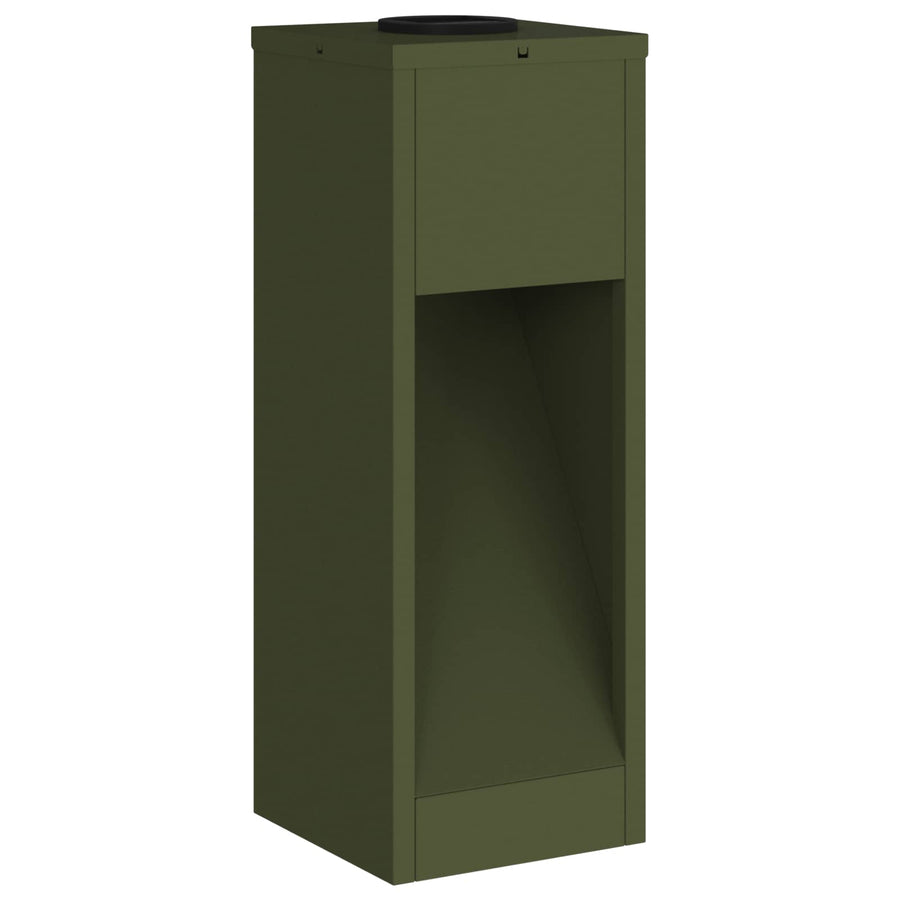 Zonne LED Padverlichting 2 pcs Olijf Groen Koudgewalst staal