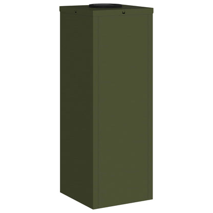 Zonne LED Padverlichting 2 pcs Olijf Groen Koudgewalst staal