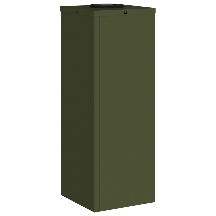 Zonne LED Padverlichting 2 pcs Olijf Groen Koudgewalst staal