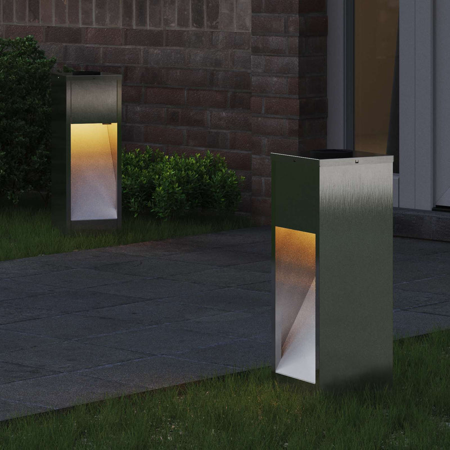 Zonne LED Padverlichting 2 pcs Roestvrij staal Roestvrij staal
