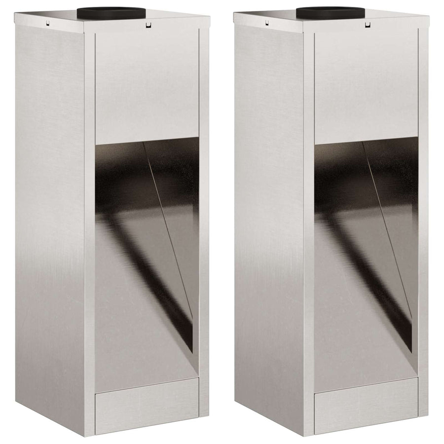 Zonne LED Padverlichting 2 pcs Roestvrij staal Roestvrij staal