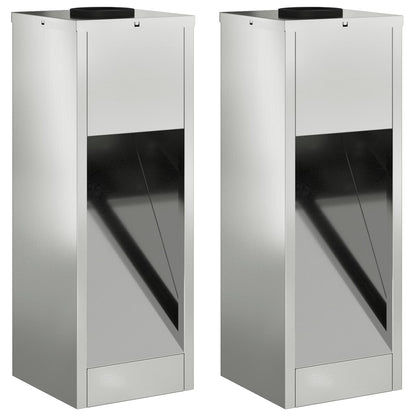 Zonne LED Padverlichting 2 pcs Gegalvaniseerd Gegalvaniseerd