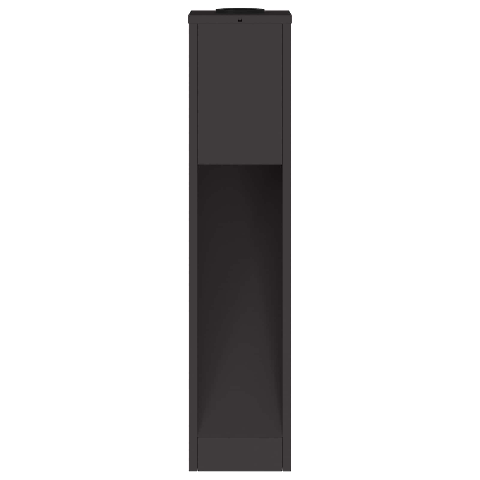Zonne Led Padverlichting 2 Pcs Koudgewalst Staal 18 x 18 x 80 cm Zwart