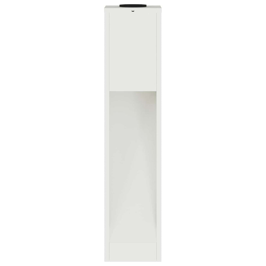 Zonne Led Padverlichting 2 Pcs Koudgewalst Staal 18 x 18 x 80 cm Wit
