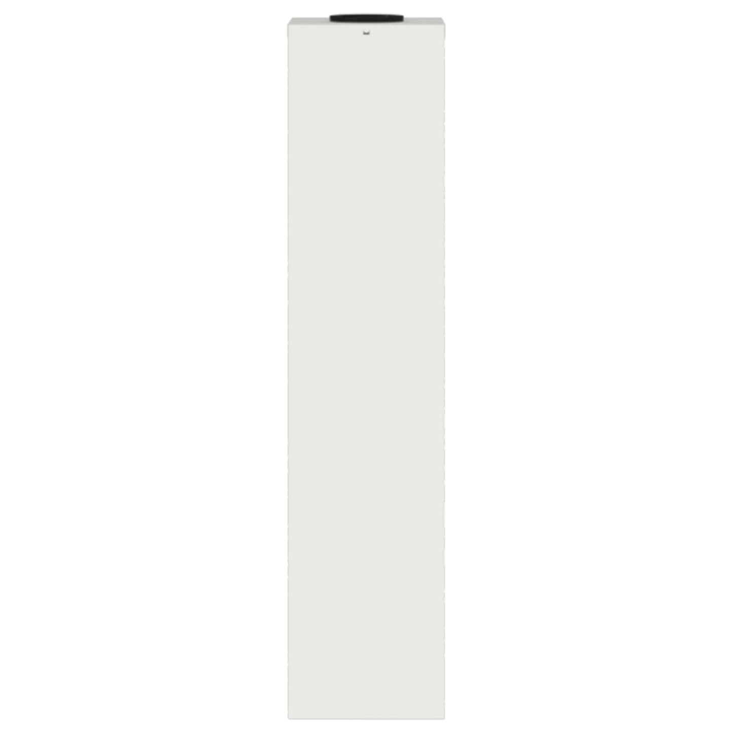 Zonne Led Padverlichting 2 Pcs Koudgewalst Staal 18 x 18 x 80 cm Wit