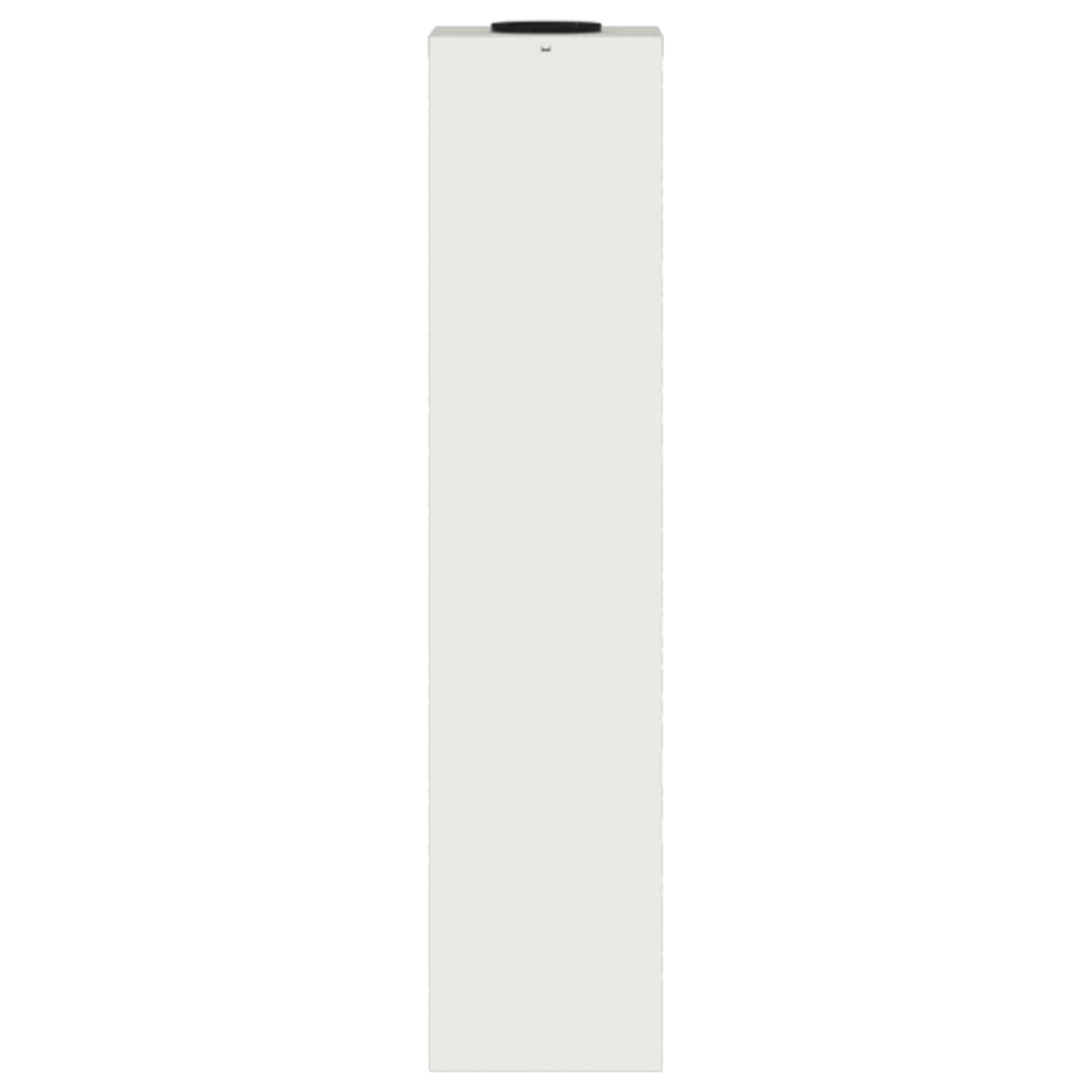 Zonne Led Padverlichting 2 Pcs Koudgewalst Staal 18 x 18 x 80 cm Wit
