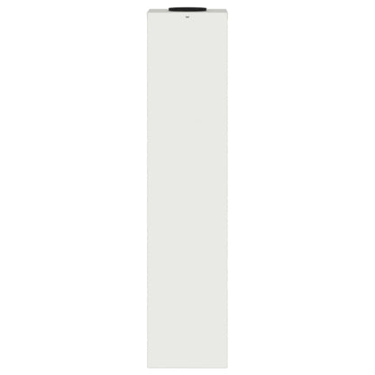 Zonne Led Padverlichting 2 Pcs Koudgewalst Staal 18 x 18 x 80 cm Wit