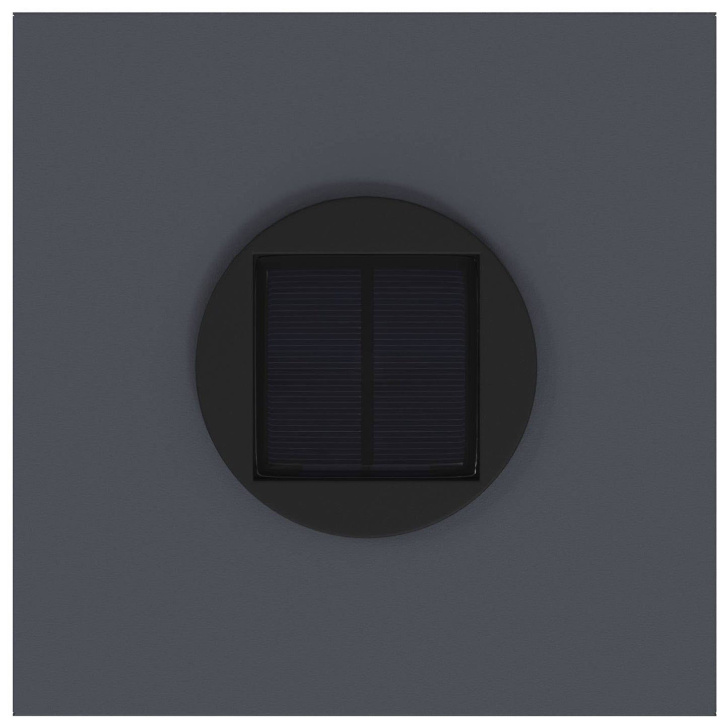 Zonne Led Padverlichting 2 Pcs Koudgewalst Staal 18 x 18 x 80 cm Antraciet