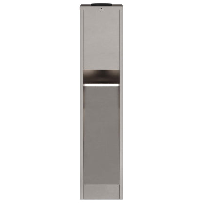 Zonne Led Padverlichting 2 Pcs 18 x 18 x 80 cm Roestvrij staal