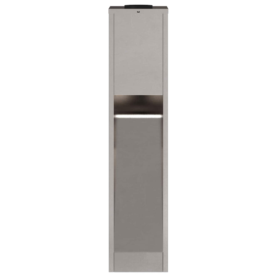 Zonne Led Padverlichting 2 Pcs 18 x 18 x 80 cm Roestvrij staal